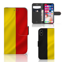 Apple iPhone X | Xs Bookstyle Case Belgische Vlag - thumbnail