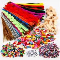 Creativ Company Pret met wasknijpers en chenilledraad, diverse kleuren, 1 set
