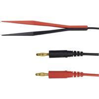 Schützinger Meetsnoer Stekker 4 mm Kelvin-klem 100.00 cm Zwart/rood 1 stuk(s)