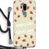 Don't forget to have a great day: LG G7 Thinq Transparant Hoesje met koord