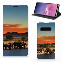 Samsung Galaxy S10 Hoesje maken Olifanten - thumbnail