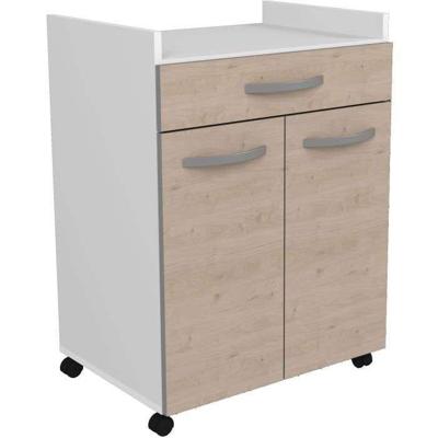 Oslo geserveerd 60 cm - 1 lade en 1 deur - L 60 x D 44 x H 81 cm - Chene -kleur