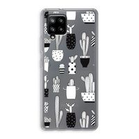 Cactusmotief: Samsung Galaxy A42 5G Transparant Hoesje