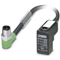 Phoenix Contact 1435658 Sensor/actuator connector, geassembleerd M12 Aantal polen (sensoren): 3 Stekker, haaks 1.50 m 1 stuk(s)