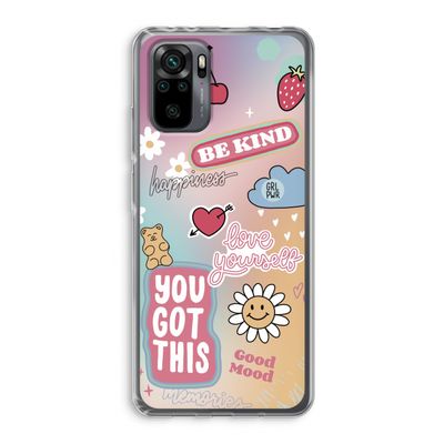 Positivity: Xiaomi Redmi Note 10 Pro Transparant Hoesje