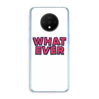 Whatever: OnePlus 7T Transparant Hoesje