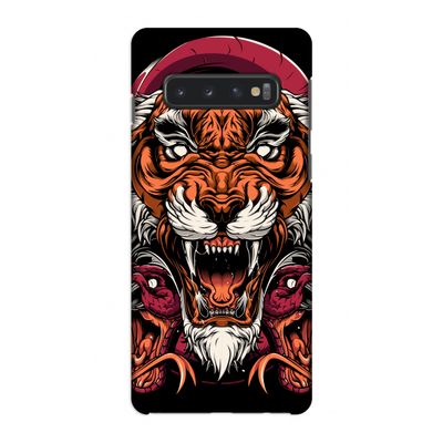 Tiger and Rattlesnakes: Samsung Galaxy S10 4G Volledig Geprint Hoesje