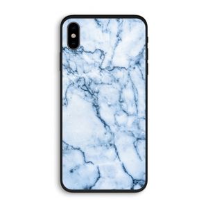 Blauw marmer: iPhone XS Biologisch afbreekbaar hoesje