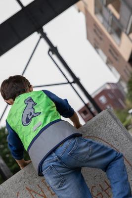 Wowow reflecterend vest "zippy jacket green" reflective children zippy green gr. xs