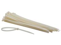 Set met nylon kabelbinders 7.6 x 400 mm wit (100 st.) - Velleman