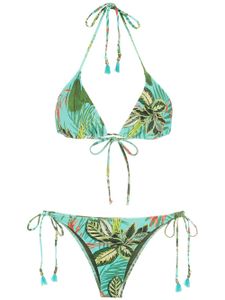 Lygia & Nanny bikini Maya à imprimé tropical - Vert