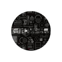Mat voor Gaming Genesis Tellur 300 - Gear Rond Ø 100 cm Mat voor Gaming Genesis Tellur 300 - Gear Rond Ø 100 cm