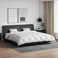VidaXL Dekbed set met kussen 3 pcs wit donsveertjes