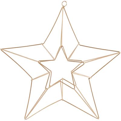 Creativ Company Hangende bal, ster, afm 34x30 cm, brons, 1 stuk