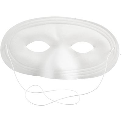 Creativ Company Masker, h: 10 cm, b: 17,5 cm, wit, 1 stuk