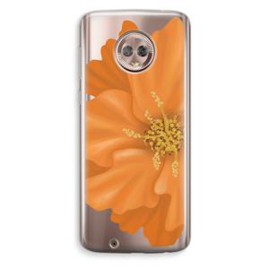 Orange Ellila flower: Motorola Moto G6 Transparant Hoesje