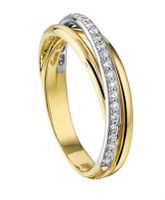 TFT Ring Diamant 0.22ct H SI Bicolor Goud