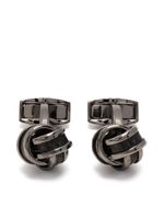 Tateossian boutons de manchette Knot - Noir