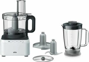 Braun Foodprocessor 800w 2snelh.+pulse Mengkom Blender Snij/Rasp Deeghaak