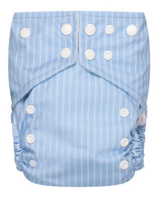 Bumbuns Easy Herbruikbare Luier Stripes Blue Sky Drukknopen