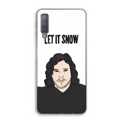 Let It Snow: Samsung Galaxy A7 (2018) Transparant Hoesje