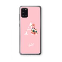 Pink Bouquet: Samsung Galaxy A31 Transparant Hoesje