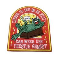 Embleem liever te dik in de kist