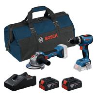 Bosch Professional Accu combiset 2-delig GSB 18V-65 + GWS 18V-8 18V 4.0Ah in tas - 0615A5008Z