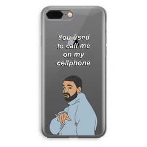 Hotline bling: iPhone 8 Plus Transparant Hoesje