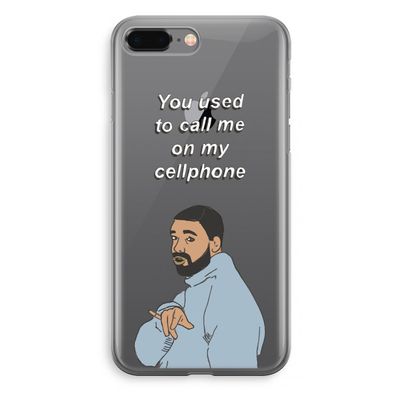 Hotline bling: iPhone 8 Plus Transparant Hoesje