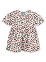 Kenzo Kids robe en coton à motif floral - Blanc - thumbnail