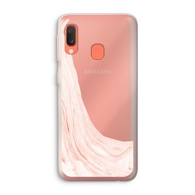 Peach bath: Samsung Galaxy A20e Transparant Hoesje