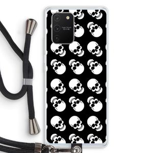 Musketon Skulls: Samsung Galaxy S10 Lite Transparant Hoesje met koord