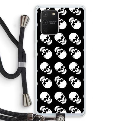 Musketon Skulls: Samsung Galaxy S10 Lite Transparant Hoesje met koord