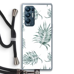 Simple leaves: Oppo Find X3 Neo Transparant Hoesje met koord