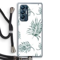 Simple leaves: Oppo Find X3 Neo Transparant Hoesje met koord