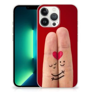 iPhone 13 Pro Max Silicone Back Cover Liefde - Origineel Romantisch Cadeau