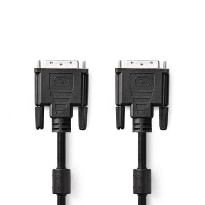 Nedis CCGP32001BK20 Dvi-kabel Dvi-d 24+1-pins Male Dvi-d 24+1-pins Male 2,0 M Zwart