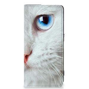 OPPO Reno8 Pro Hoesje maken Witte Kat