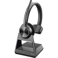 HP Poly DECT Headset Savi 7310 Office mono On Ear headset Computer Bluetooth Mono Zwart Noise Cancelling