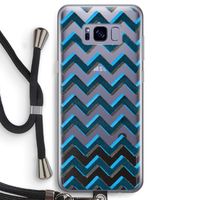 Onderbroken lijn: Samsung Galaxy S8 Transparant Hoesje met koord