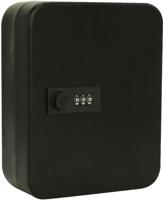 Sleutelkast met combinatieslot, voor 30 sleutels, zwart