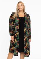Yoek Cardigan met plooien BOTANICA | Groen | Maat 58/60