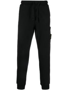 Stone Island pantalon de jogging à patch Compass - Noir