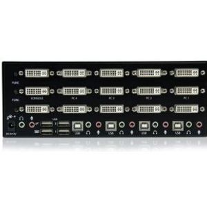 StarTech.com 4-poort 3x Monitor DVI USB KVM-switch met Audio en USB 2.0-hub