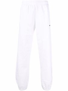 Off-White pantalon de jogging à log Helvetica - Blanc