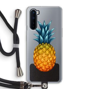 Grote ananas: OnePlus Nord Transparant Hoesje met koord