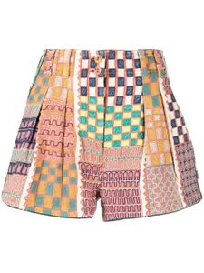 Ulla Johnson short Freda à design patchwork - Multicolore