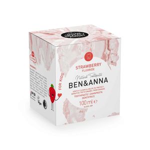 Ben & Anna Strawberry Fluoride Anti-tandplaktandpasta 100 ml
