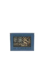 Roberto Cavalli porte-cartes à imprimé animalier - Bleu Roberto Cavalli porte-cartes à imprimé animalier - Bleu
